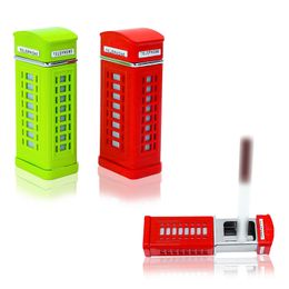 Cabine téléphonique portable métal cendriers poche créative plateau de cendre mini-telle télescopique-titulaire de cendre pratique cigarette cendre-rattoir-trray de la fête des pères