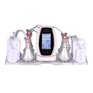 Portable rose 6 en 1 lipolaser rf 80k corps de cavitation sous vide amincissant la machine avec des tampons laser lipo