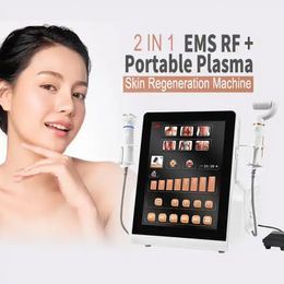 Stylo Plasma Portable 2 en 1, Machine pour resserrer la peau, système Plasma, Ozone, collagène, resurfaçage de la peau, Ems Rf