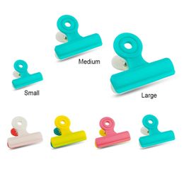 Draagbare plastic zak Clips Keukenaccessoires Voedselclip Multifunctionele chipzak Assorteerde kleuren Lucht strakke afdichting Grip LX5387