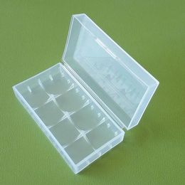 Caja de batería de plástico portátil Cajas Soporte de seguridad Contenedor de almacenamiento Paquete de baterías colorido para 2 * 18650 batería de iones de litio e-cig