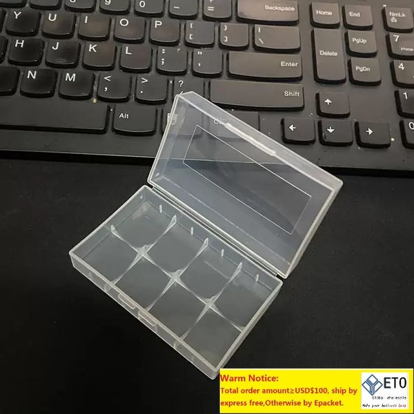 Caja de plástico portátil Caja de seguridad Contenedor de almacenamiento Paquete transparente Baterías para cargador de batería de iones de litio Mech Wrap En stock