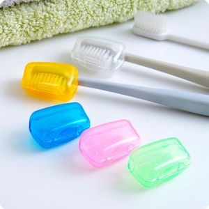 Portable Plastic Toothbrush Head Covers For Travel Camping Home Brush Cap Organizer Case Box Wholesale LX1253