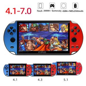 Jeu de joueur portable X12 Plus 16G Console de jeu portable à écran HD de 7 pouces X12 8G X7 psp 5 pouces Dual Joystick Audio Classic Arcade Game avec boîtes de vente au détail