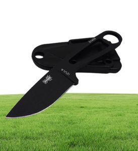 Pocket Camping Camping Couteaux Collier Ant en acier inoxydable Couteau à lame fixe outil d'extérieur Tang Tang Hunting Knife Black 6988679