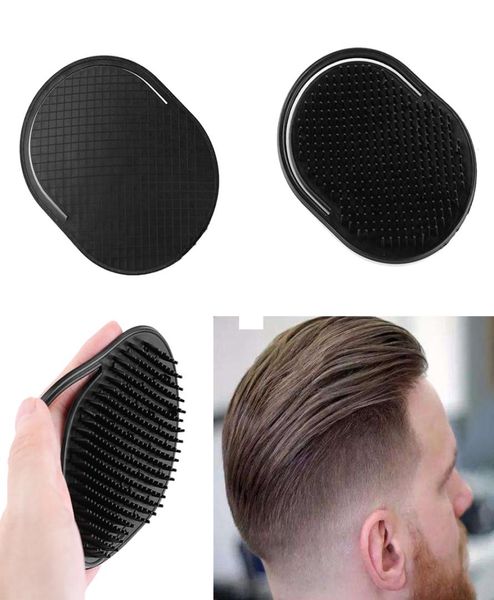 Peigne de cheveux de poche portable Ensemble de doigts petits brosses à cheveux ronds shampooing coiffure coiffure pinceau massage peigne noir mode T1118393