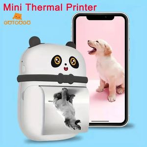 Imprimante de poche portable : Imprimante thermique BT sans fil avec 1 rouleau de papier Batterie 1200 mAh - Compatible avec IOS Android !