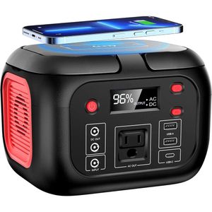 PORTE POWER SPORTIQUE AVEC OUT SURTLET, CHARGEUR SANS FIRESS FAST, 7 SORTIES, BATTEUR DE BACKUP Lithium pour le camping en plein air et l'urgence à domicile US