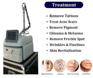 La machine portative puissante de traitement de pigment de tache de retrait de tatouage de laser de pico sure enlèvent des taupes de tache de rousseur de chatoiement avec 532nm 755nm 1064nm 1320nm