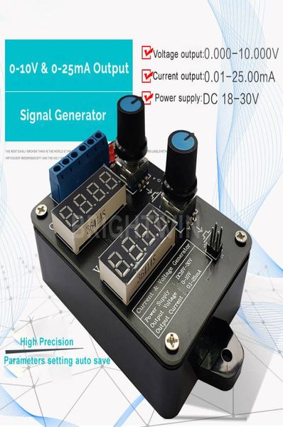 Transmisor generador de voltaje de corriente portátil de precisión 05V 010V 420mA convertidor de 020mA simulador de señal corriente ajustable So2324360