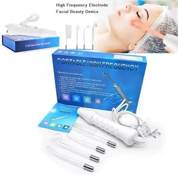 Portable Professional Handheld High Frequency Skin Therapy Wand Machine Skin Trachering Facial Therapy Machine 240509