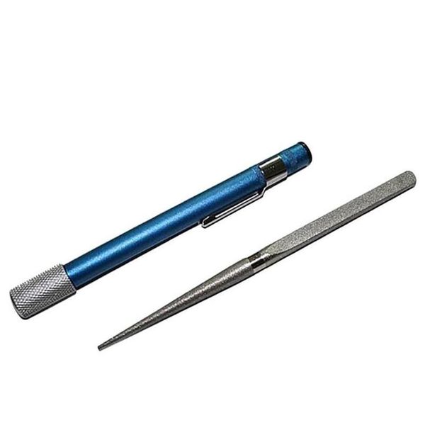 Sacapuntas de diamante profesional portátil para exteriores LNIFE, gancho para pluma, multiusos para afilador de cocina, herramienta para acampar Akdyh194l