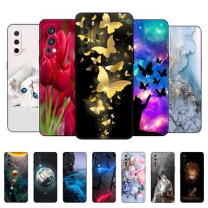 Voor OnePlus Nord Case 2 5G Back Phone Cover CE Silicon Soft Bag Zwart Tpu Case