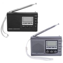 Livraison gratuite Radio portable DSP Récepteur FM / MW / SW Radio d'urgence avec réveil numérique Radio FM Récepteur FM