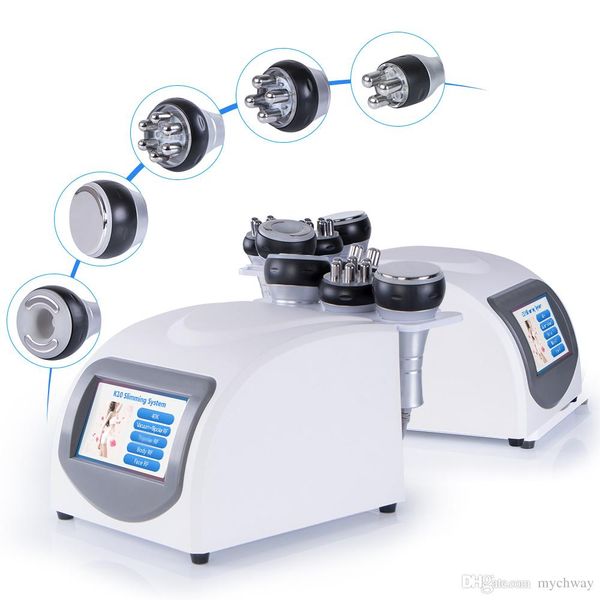 Máquina de eliminación de celulitis 5 en 1 de cavitación ultrasónica Bipolar de radiofrecuencia adelgazante portátil equipo de belleza para pérdida de peso al vacío