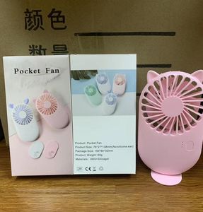 Ventilateur rechargeable portable Chargement USB Cool Amovible Mini-ventilateurs extérieurs Poche Ventilateur pliant Party Favor DHL