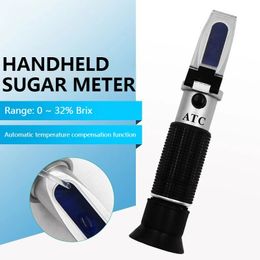 Réfractomètres portables 0-32% Brix 0-80% saccharomètre aliments boissons détecteur de teneur en sucre outils à main Instrument optique 231229