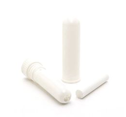 Livraison gratuite Portable Rafraîchissant Inhalateur Froid Nasal Blanc Vide Inhalateur Nasal Bâtons pour Huile Essentielle blanc