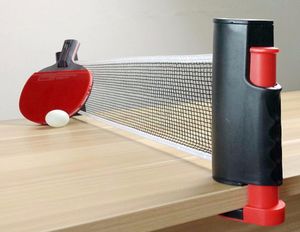 Draagbare Intrekbare Tafeltennistafel Net Rek Vervang Kit voor Ping Pong Spelen ABS plastic Sterke Mesh Net7182715