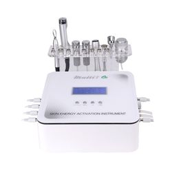 Portable RF Electroporador 7 in 1 geen naald mesotherapie hoogfrequente galvanische gezichtsmachines