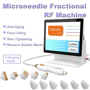 RF-apparatuur Rimpelverwijdering Huidverjonging Draagbare fractionele goud Microneedle-machine Gezichtslift Poriënreductie Microneedling Thuisgebruik in de salon