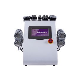Draagbare RF Skin Heffen Verstevigende Ultrasone Cavitatie Lichaamsvorm Afslank Machine met 6 Pads EMS Micro Current