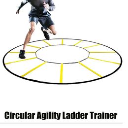Entraîneur d'échelle Agile ronde Portable, entraînement de pas de pied de haute intensité pour les Sports d'intérieur et d'extérieur pliables 231225