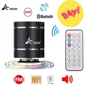 Vibración portátil S ers Adin Bluetooth con Radio Fm Control remoto Vibro S er subwoofer inalámbrico bajo para teléfono 231007