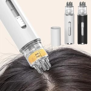 Aplicador de cuero cabelludo portátil Peine líquido Mini masaje Aceite esencial Guía Masajeador Anti pérdida de cabello Herramientas de cuidado 231220