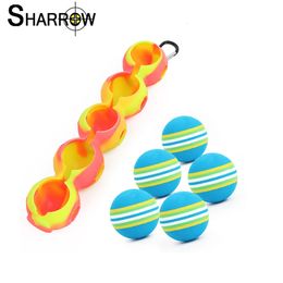 Draagbare Siliconen Golfbal Opslag Cover Case Houder 5 Bal Beschermende Met Karabijnhaak Golf Training Aids Golf Accessoires 240301