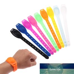 Portable Sillicone Savon Bracelet Bracelet Main Distributeur Bande + 30 ml Squeeze Bouteille Siliconen Polsbandje Désinfectant Brassard