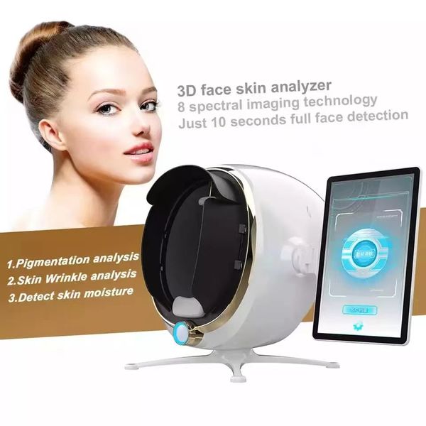 Analyseur de peau Portable, Scanner de peau rmachine, Scanner de visage 3d, analyseur numérique de peau du visage
