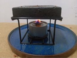 Slate portable barbecue grill volcanic roche de cuisson Pan de boulange de boulange