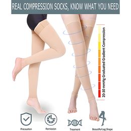 Équipement mince portable 1 paire de bas de compression hommes femmes 2030 mmHg varices pour infirmières Circulation sanguine attelles de tibia 230920