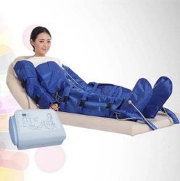 Draagbare slanke apparatuur 16 stks Airbags Luchtdruk Pressentotherapie Blauwe kleuren Vest lichaam Lymfatische drainage Cellulitisreductie Vet Verwijderingsmachine