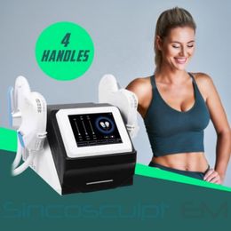 Équipement mince portatif belle Machine musculaire Emslim avec 4 poignées forme d'élimination des graisses dispositifs minceur utilisation de Salon de beauté pour S