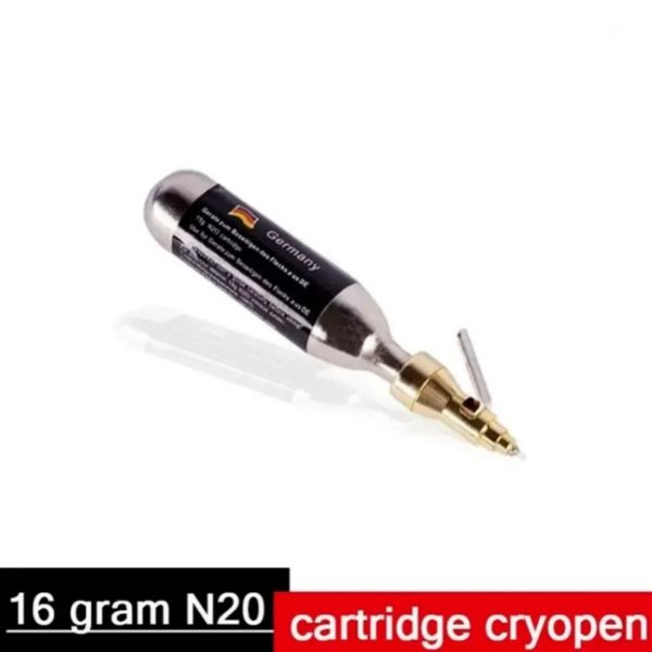 Portable Slim Equipment Cryo Pen Cryopen Therapy 16 grammes N-N-O Gel de gaz Cryo Pen Spray Cryothérapie Élimination des taches cutanées Verrues cutanées Supprimer