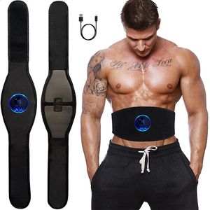 Draagbare slanke apparatuur Elektrische buikspieren Trainer Toning Belt EMS Spierstimulator Toner Smart Body Afslanken Gewichtsverlies Home Gym Fitnessapparatuur 231115