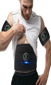 Draagbare slanke apparatuur Elektrische ABS EMS Spierstimulatie Toning Training Slankriem Massager Abdominale Trainer Taille Fitness3529716