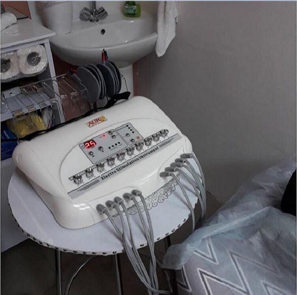 Portable Slim Equipment Electrostimulation Machine Russian Waves Ems Electric Muscle Stimulator