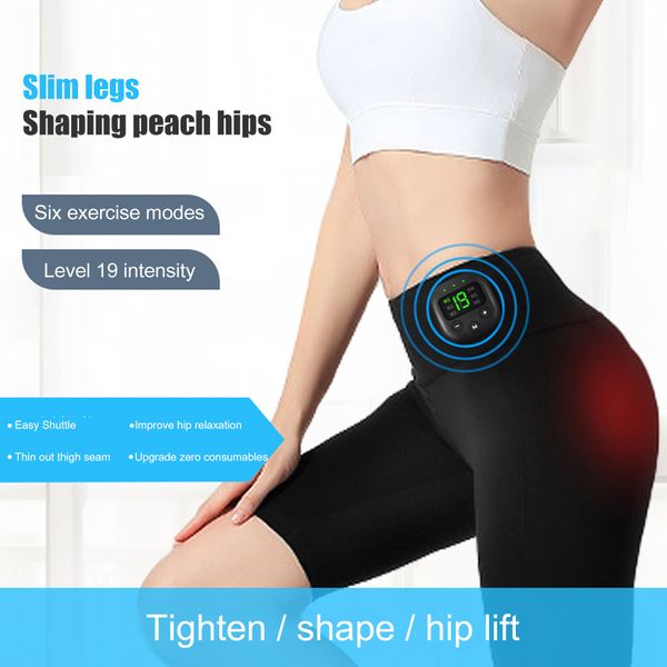 Portable Slim Equipment EMS Fitness Short taille haute Hip Lifting Muscle Training Pants Seamless Soft Tight Bodybuilding Yoga Shorts Tight Gym Wear