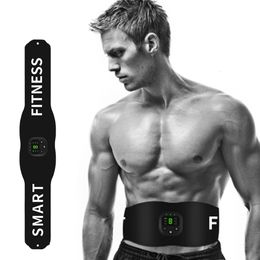 Portable Slim Equipment EMS Muscle Stimulator Wireless Muscle Trainer Abdomen Training Belt Vet Gewichtsverlies Stickers Body Slimming Belt Unisex 230605