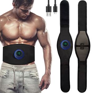 Portable Slim Equipment EMS Stimulateur Musculaire Abs Abdominal Trainer Ceinture Tonifiante USB Recharge Corps Ventre Perte de Poids Home Gym Fitness Equiment Unisexe 230728