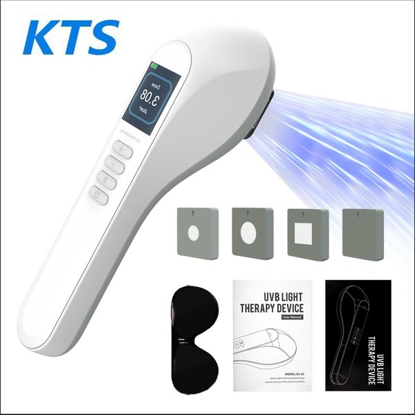 Équipement portable mince KTS UVB P dispositif de lampe de thérapie pour le traitement du vitiligo 308NM bande UV N thérapie par la lumière ultraviolette taches de psoriasis eczéma 231214