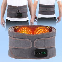 Equipo delgado portátil Multifuncional Calefacción eléctrica Soporte de cintura Cinturón de masaje Infrarrojo lejano Vibración Compresa Lumbar Terapia Masajeador 231206