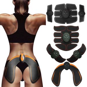 Portable Slim Equipment Spierstimulator EMS Draadloos ABS Buikspiertrainer Toner Body Fitness Heuptrainer Shaping Patch Sliming Trainer Unisex 230728