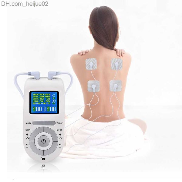 Portable Slim Equipment Portable Slim Equipment 12 Modes Dizaines Machine Unité 4 Électrodes pour Soulagement de la Douleur Pulse Massage Z230705
