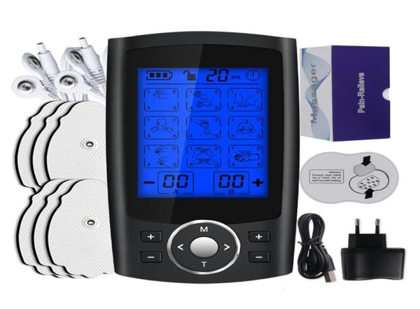 Équipement slim portable Unité Unité 36 Modes Stimulation musculaire EMS électrique Détend Masseur corporel Pulse électronique Meridiens Physioth6698700