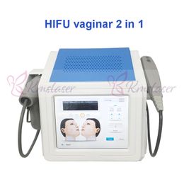 Machine amincissante portable 2 en 1 hifu pour le visage et le corps, lifting du vagin, équipement de beauté pour soins privés