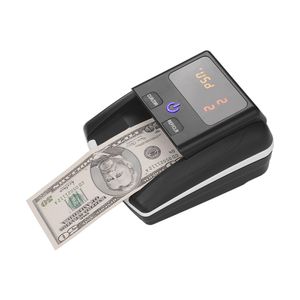 Draagbare kleine bankbiljet Bill Detector Denominatie Value Counter UV / MG / IR / DD Counterfeit valuta Cash Tester Machine